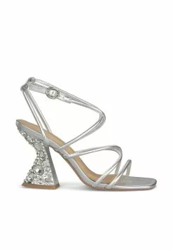 Alma En Pena Brew - Sandalen Met Hoge Hak - Plata