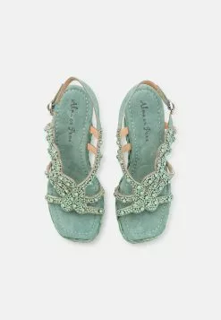 Alma En Pena Sandalen Met Plateauzool - Jade -Alma En Pena Winkel 0d3361e5da48477291280808c7b4b87b