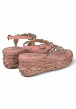 Alma En Pena Sandalen Met Sleehak - Naranja -Alma En Pena Winkel 122db2c8eef843498a47ee5521c326df