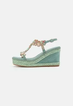 Alma En Pena Sandalen Met Plateauzool - Mint