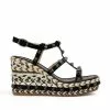 Alma En Pena Zavala - Sandalen Met Sleehak - Black
