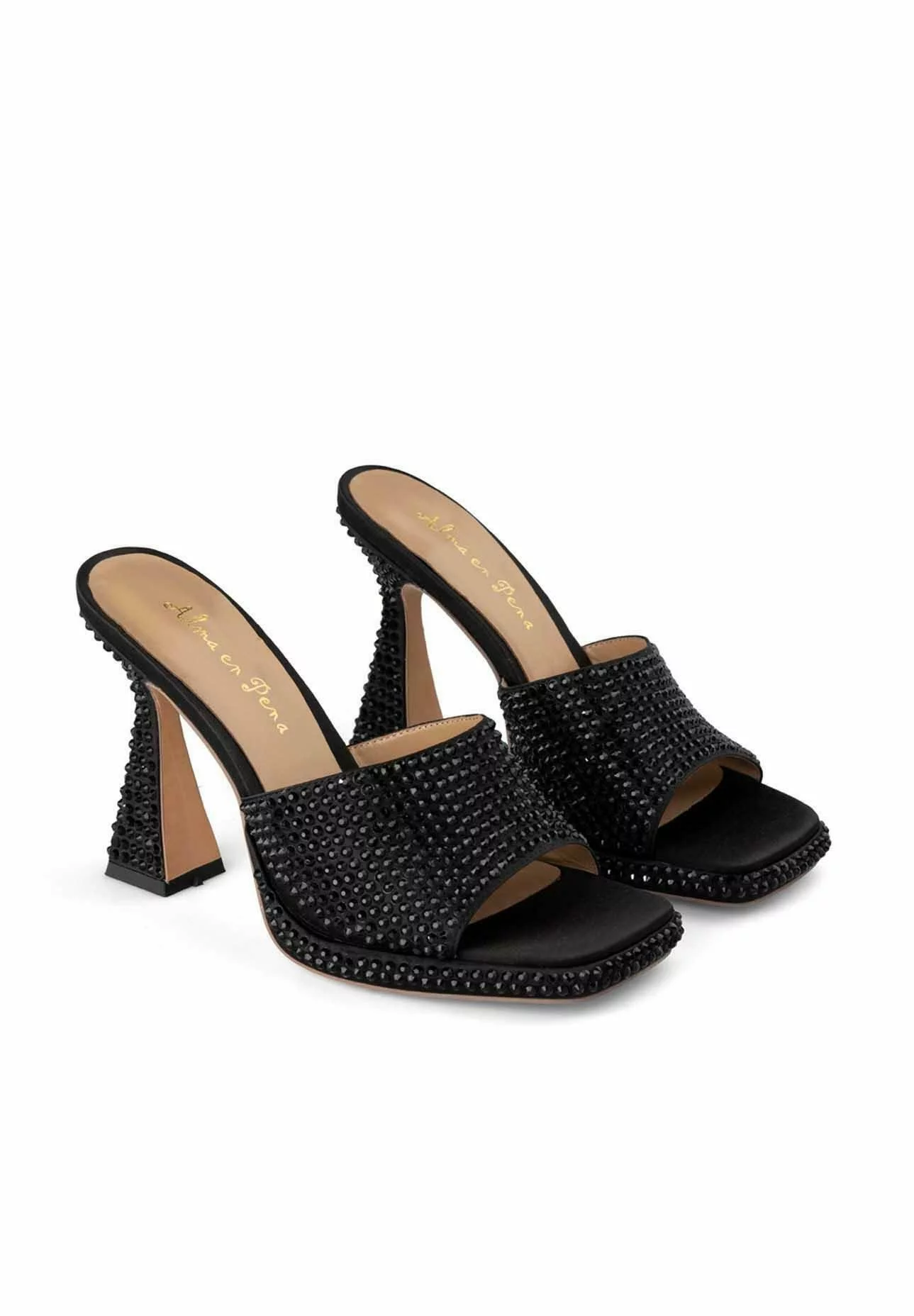 Alma En Pena Brabandere - Muiltjes Met Hak - Black 4 Alma En Pena Brabandere - Muiltjes Met Hak - Black - Afbeelding 2