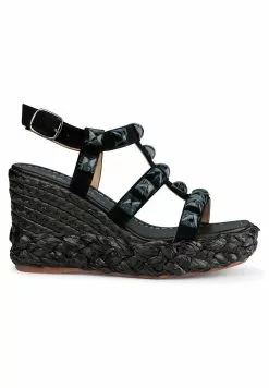Alma En Pena Bermudez - Sandalen Met Sleehak - Black