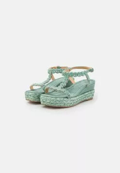 Alma En Pena Sandalen Met Plateauzool - Jade -Alma En Pena Winkel 36bab842db7a418ea5f46413151e47e0