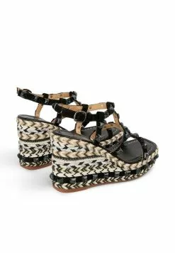 Alma En Pena Zavala - Sandalen Met Sleehak - Black -Alma En Pena Winkel 37b7d564e727445194f79a72ace7b7b8