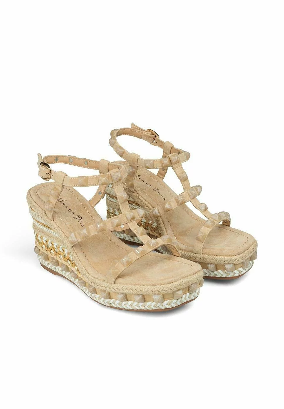 Alma En Pena Zavala - Sandalen Met Sleehak - Arena 4 Alma En Pena Zavala - Sandalen Met Sleehak - Arena - Afbeelding 2