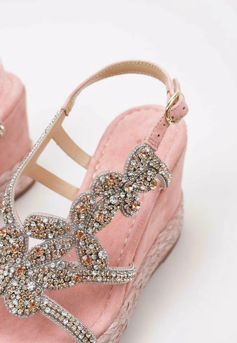 Alma En Pena Sandalen Met Sleehak - Pink 8 Alma En Pena Sandalen Met Sleehak - Pink - Afbeelding 6