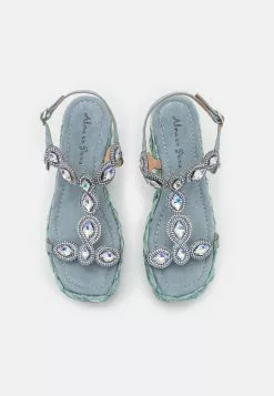 Alma En Pena Sandalen Met Sleehak - Sky -Alma En Pena Winkel 54354cc08fc5415f8034de7d2c3c723b
