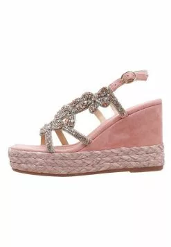 Alma En Pena Sandalen Met Sleehak - Pink