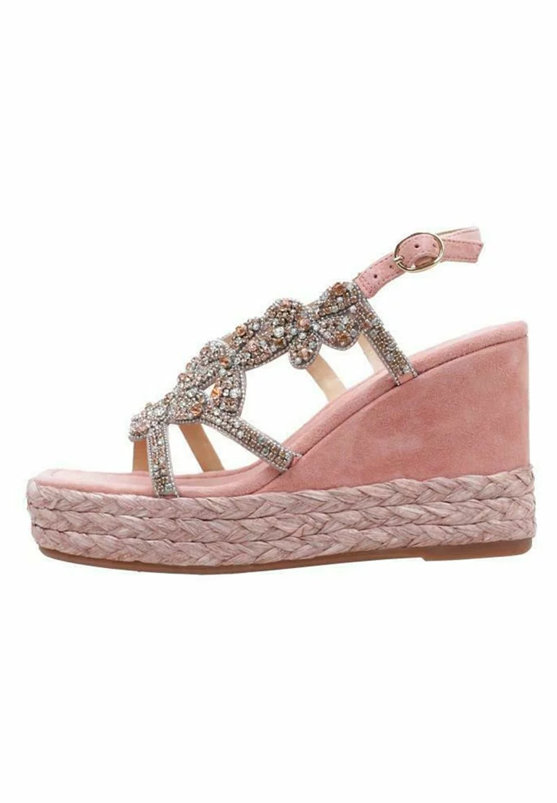 Alma En Pena Sandalen Met Sleehak - Pink 3 Alma En Pena Sandalen Met Sleehak - Pink
