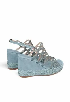 Alma En Pena Dominguez - Sandalen Met Sleehak - Blau -Alma En Pena Winkel 64bfc3b3ce9345a2a72d64fa8a9e5223