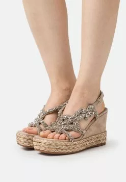 Alma En Pena Sandalen Met Plateauzool - Beige