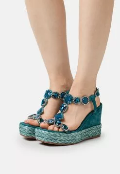 Alma En Pena Sandalen Met Sleehak - Ocean