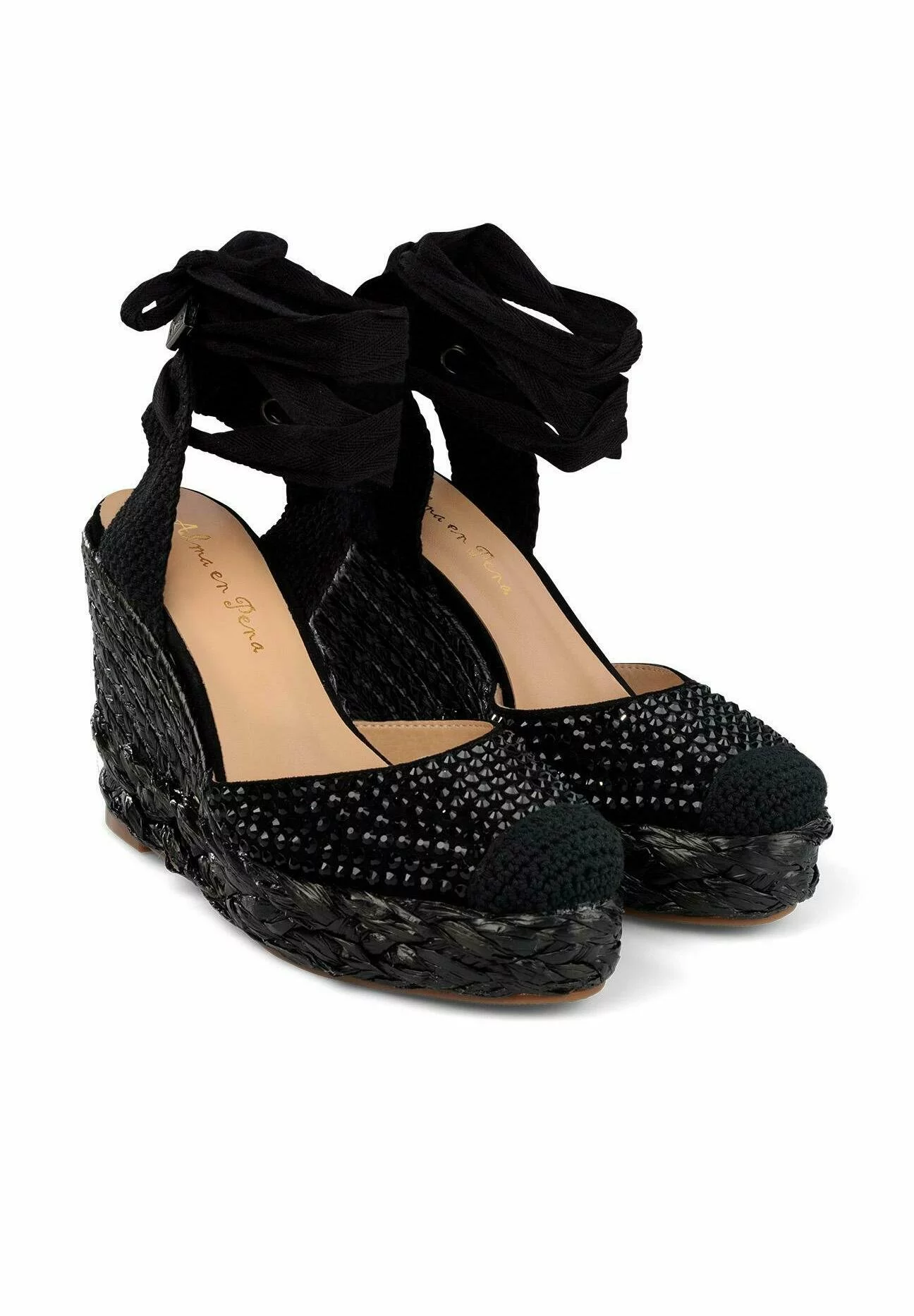 Alma En Pena Buldon - Veterpumps - Black 4 Alma En Pena Buldon - Veterpumps - Black - Afbeelding 2