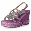 Alma En Pena Sandalen Met Sleehak - Violett
