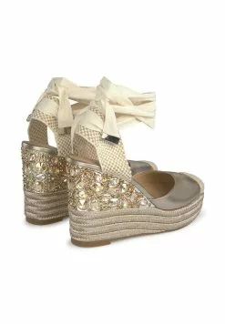 Alma En Pena Arbeloa - Sandalen Met Sleehak - Bronce -Alma En Pena Winkel 8366e86d19e84c9f8d4f4d34e5f45463