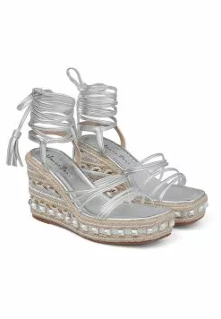 Alma En Pena Armental - Sandalen Met Sleehak - Plata 6 Alma En Pena Armental - Sandalen Met Sleehak - Plata -Alma En Pena Winkel 885a80a5624e4b9bac7cb1aa53bf3877