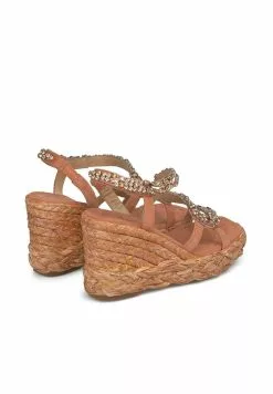 Alma En Pena Ibañez - Sandalen Met Sleehak - Teja -Alma En Pena Winkel 9edd7e95957d480f9febaff90853ffc1