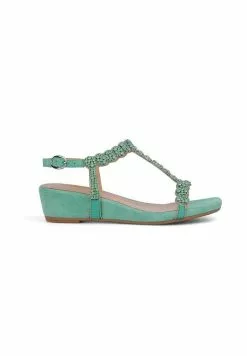 Alma En Pena Alcaraz - Sandalen Met Sleehak - Verde