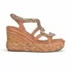 Alma En Pena Ibañez - Sandalen Met Sleehak - Teja -Alma En Pena Winkel 9fb4d977bc564017a438bdefd3d9fc71