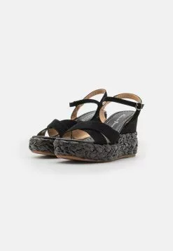 Alma En Pena Sandalen Met Plateauzool - Black -Alma En Pena Winkel a0e76658b90d454d89264f17686fcf5b
