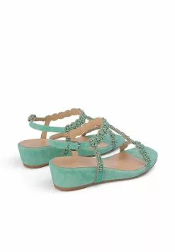 Alma En Pena Alcaraz - Sandalen Met Sleehak - Verde 7 Alma En Pena Alcaraz - Sandalen Met Sleehak - Verde -Alma En Pena Winkel b1eab92900e54597864f358b8748e147