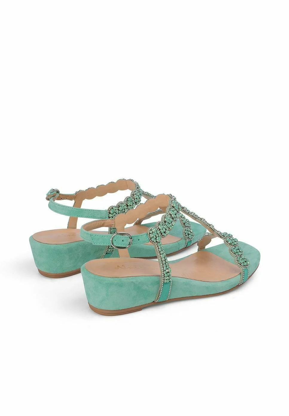 Alma En Pena Alcaraz - Sandalen Met Sleehak - Verde 5 Alma En Pena Alcaraz - Sandalen Met Sleehak - Verde - Afbeelding 3