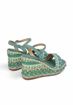 Alma En Pena Sevillano - Sandalen Met Sleehak - Verde 7 Alma En Pena Sevillano - Sandalen Met Sleehak - Verde -Alma En Pena Winkel b9074d8a62de489aa74740939be6ba82
