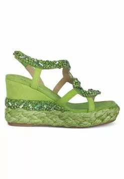 Alma En Pena Vera - Sandalen Met Sleehak - Verde