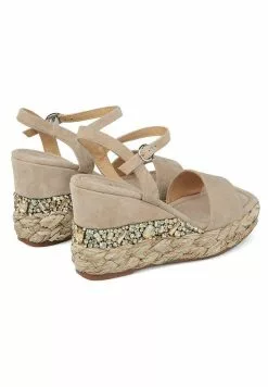 Alma En Pena Lanzas - Sandalen Met Sleehak - Arena -Alma En Pena Winkel c08a8e5a5ed7408f9132bc85a29eed50