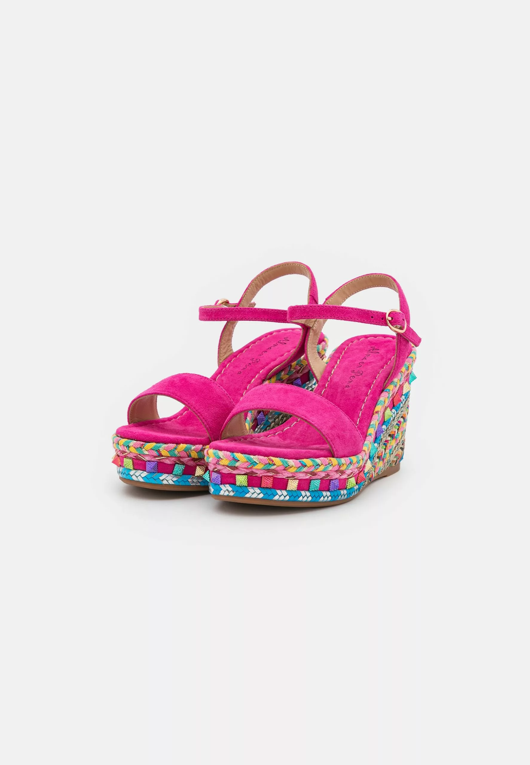Alma En Pena Sandalen Met Plateauzool - Fuxia 5 Alma En Pena Sandalen Met Plateauzool - Fuxia - Afbeelding 3