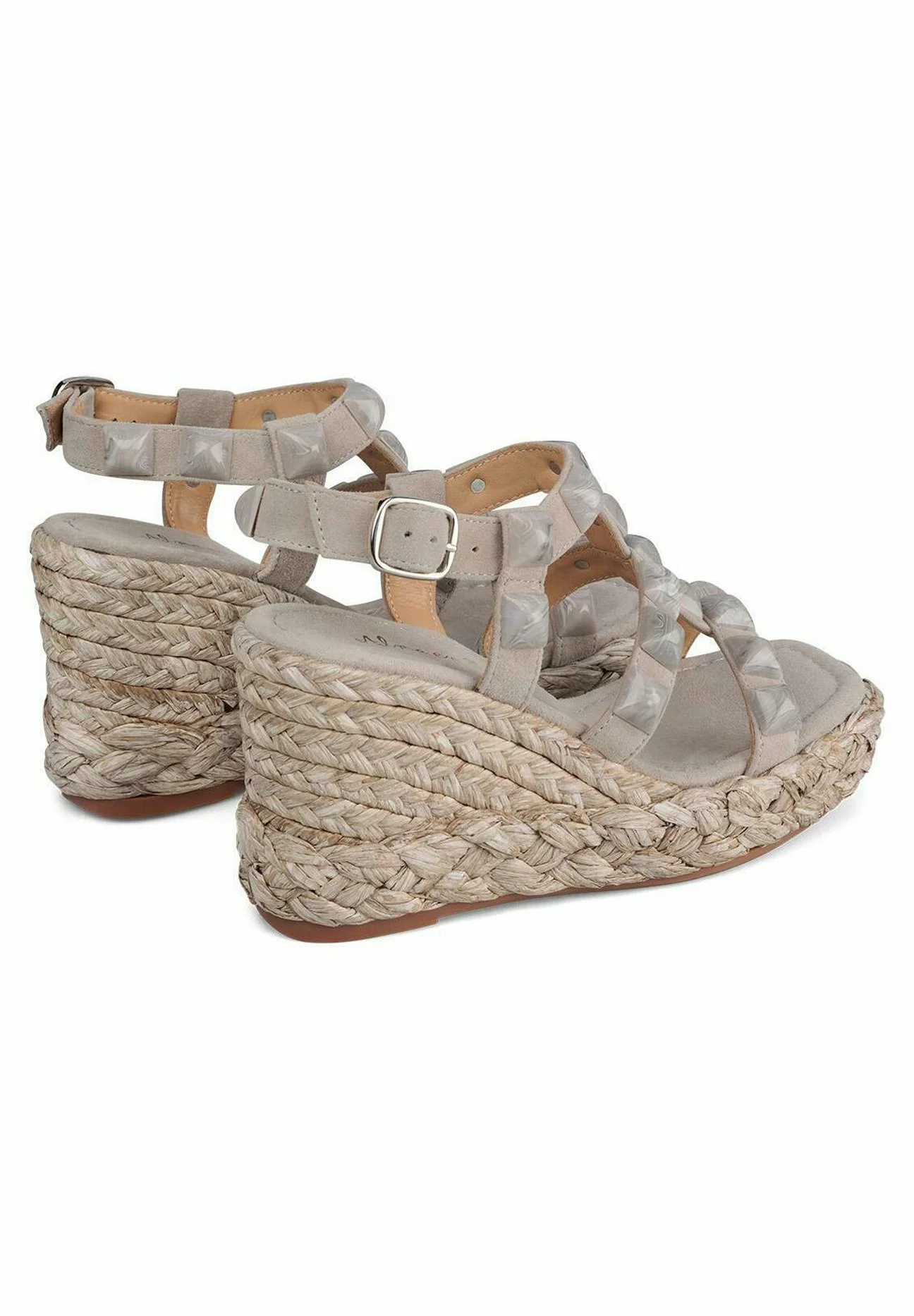 Alma En Pena Bermudez - Sandalen Met Sleehak - Gris 5 Alma En Pena Bermudez - Sandalen Met Sleehak - Gris - Afbeelding 3