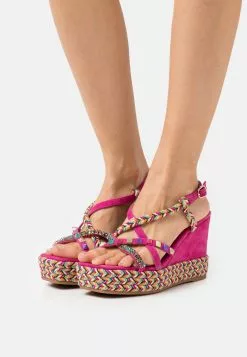 Alma En Pena Sandalen Met Plateauzool - Fuxia