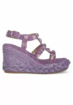Alma En Pena Bermudez - Sandalen Met Sleehak - Morado