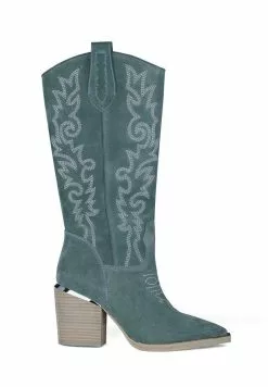 Alma En Pena Cynar - Cowboy-/Bikerlaarzen - Azul Jaspeado