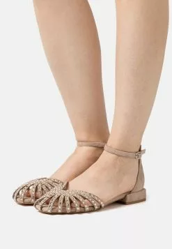 Alma En Pena Ballerina'S Met Enkelbandjes - Beige