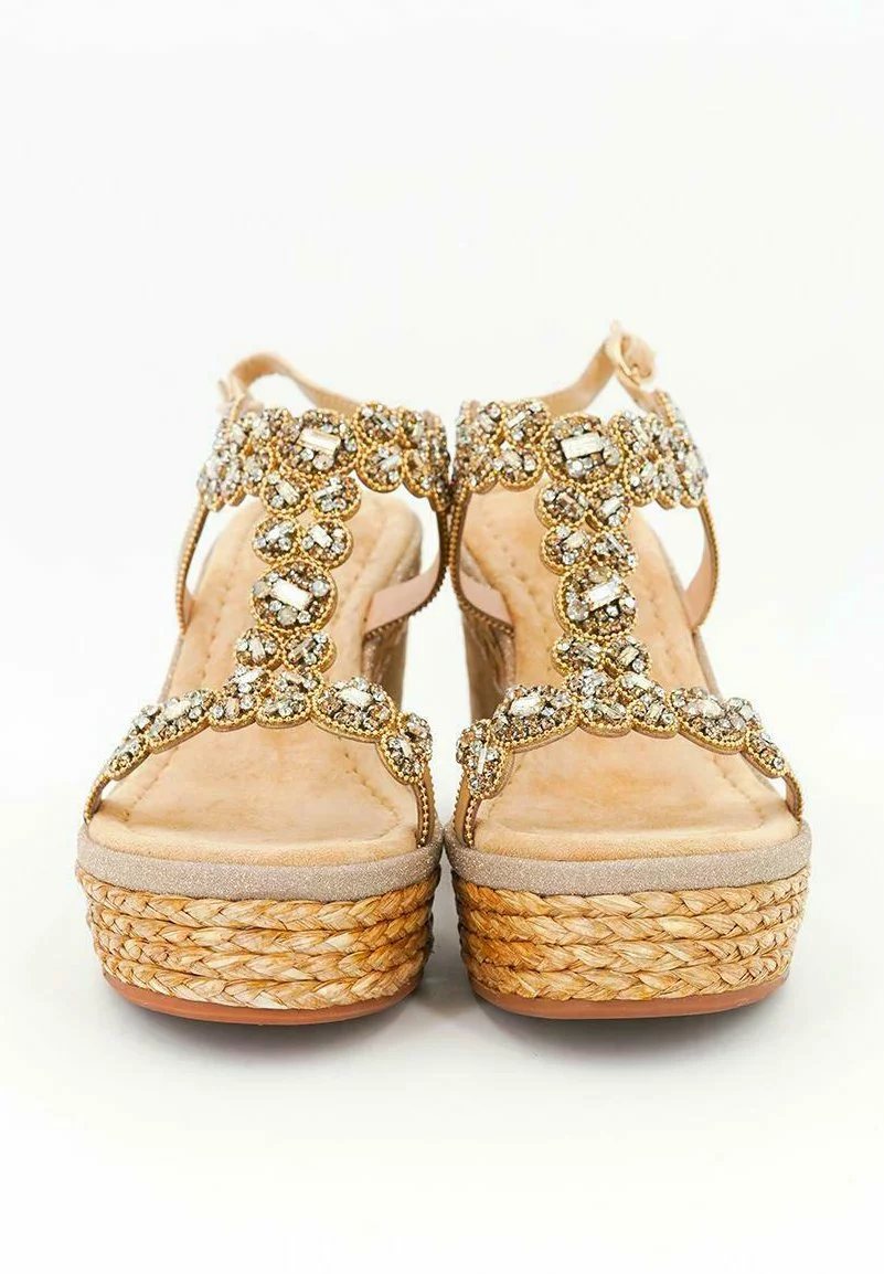 Alma En Pena Osaka - Sandalen Met Sleehak - Sand 6 Alma En Pena Osaka - Sandalen Met Sleehak - Sand - Afbeelding 4