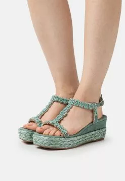 Alma En Pena Sandalen Met Plateauzool - Jade