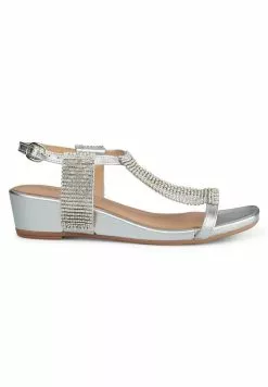 Alma En Pena Garfia - Sandalen Met Sleehak - Plata
