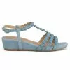Alma En Pena Gaston - Sandalen Met Sleehak - Azul -Alma En Pena Winkel fe15cb4dd4c8455e8fb1a67980683606