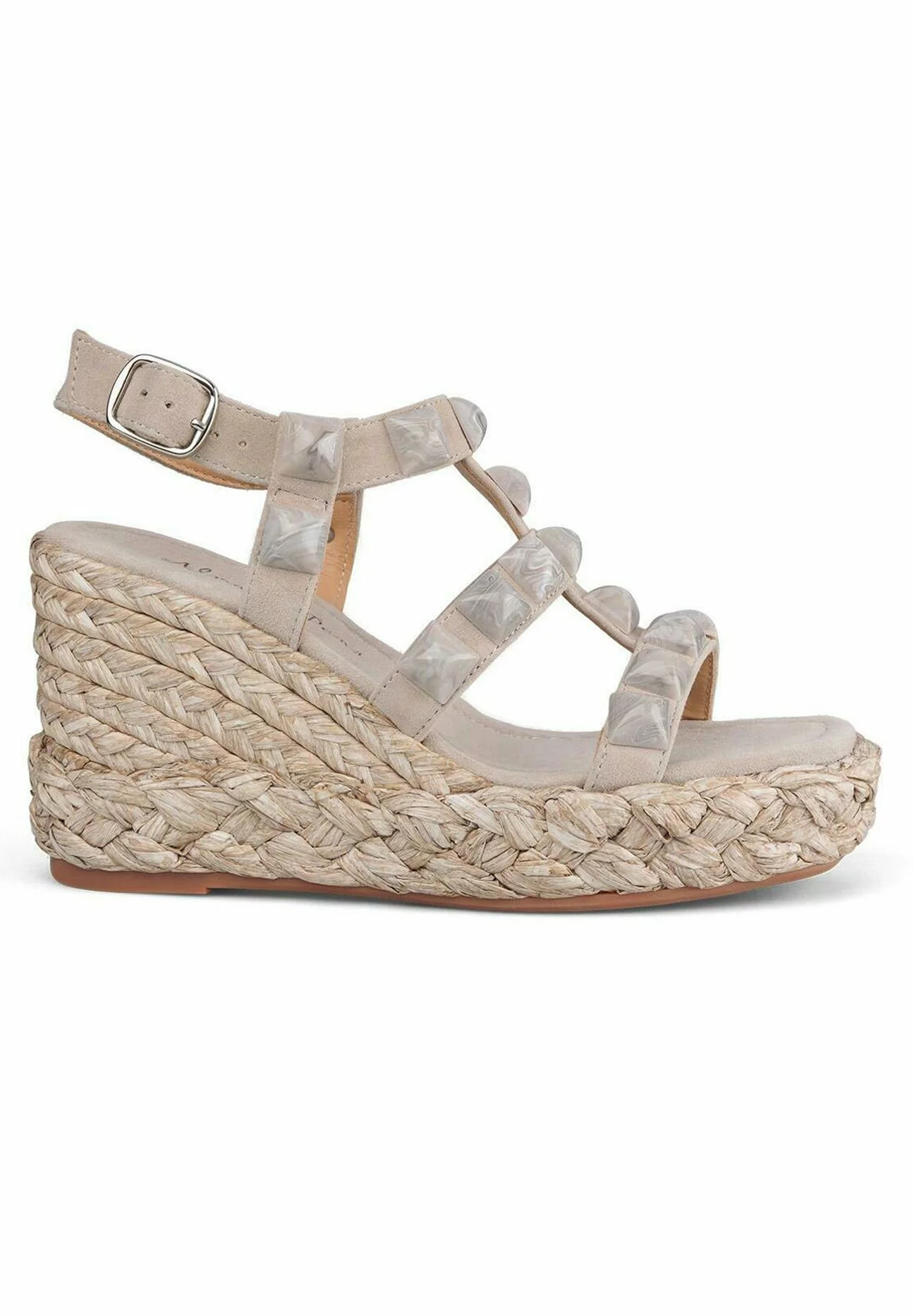 Alma En Pena Bermudez - Sandalen Met Sleehak - Gris 3 Alma En Pena Bermudez - Sandalen Met Sleehak - Gris