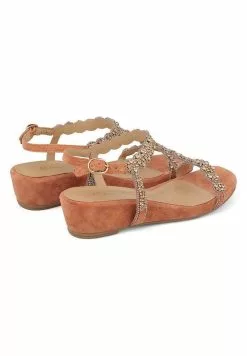 Alma En Pena Alcaraz - Sandalen Met Sleehak - Naranja -Alma En Pena Winkel ff579fc1f48942f89630f4c7e33ca001